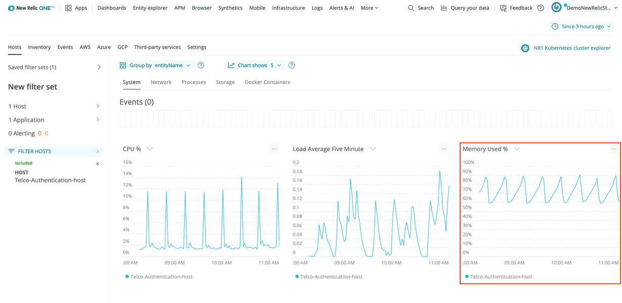 Authentication host memory